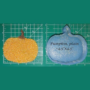 Pumpkin, Plain - Freshie Mold - Silicone Mold - Aroma Bead Mold - Silicone Car Freshie Mold