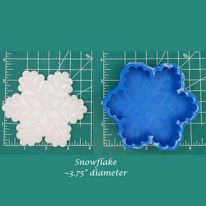 Snowflake - Freshie Mold - Silicone Mold - Aroma Bead Mold - Silicone Car Freshie Mold