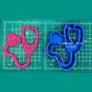 Stethoscope - Freshie Mold - Silicone Mold - Aroma Bead Mold - Silicone Car Freshie Mold