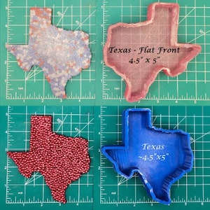 Texas - Freshie Mold - Silicone Mold - Aroma Bead Mold - Silicone Car Freshie Mold