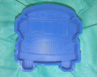 Autobus scolaire - Moule Freshie - Moule en silicone - Moule à perles aromatiques - Moule en silicone pour voiture Freshie