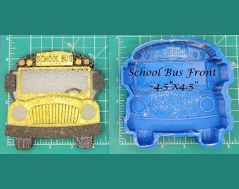 Autobus scolaire - Moule Freshie - Moule en silicone - Moule à perles aromatiques - Moule en silicone pour voiture Freshie