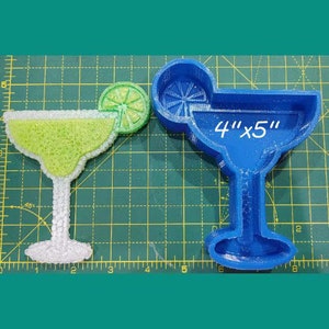 Margarita w/lime - Freshie Mold - Silicone Mold - Aroma Bead Mold - Silicone Car Freshie Mold