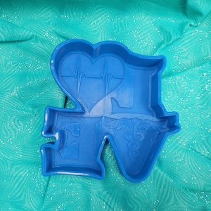 LOVE - medical profession - Freshie Mold - Silicone Mold - Aroma Bead Mold - Silicone Car Freshie Mold