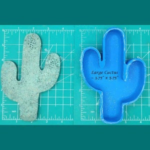 Cactus - Large - Freshie Mold - Silicone Mold - Aroma Bead Mold - Silicone Car Freshie Mold