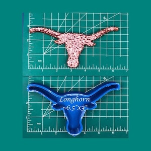 Longhorn - Freshie Mold - Silicone Mold - Aroma Bead Mold - Silicone Car Freshie Mold