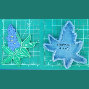 Bluebonnets - Freshie Mold - Silicone Mold - Aroma Bead Mold - Silicone Car Freshie Mold