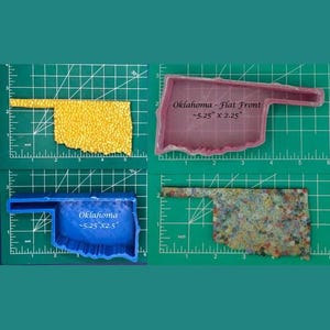 Oklahoma - Freshie Mold - Silicone Mold - Aroma Bead Mold - Silicone Car Freshie Mold