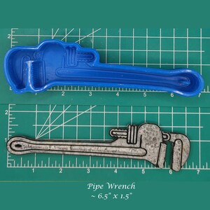 Pipe Wrench - Freshie Mold - Silicone Mold - Aroma Bead Mold - Silicone Car Freshie Mold