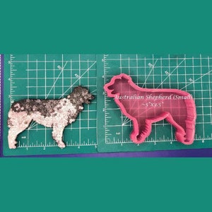 Australian Shephard - Freshie Mold - Silicone Mold - Aroma Bead Mold - Silicone Car Freshie Mold