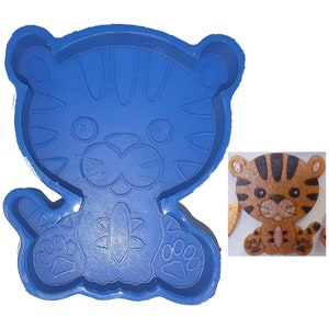 Baby Tiger - Freshie Mold - Silicone Mold - Aroma Bead Mold - Silicone Car Freshie Mold