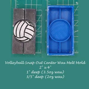Volleyball Snap Out Center Wax Melt Snap Bar Silicone Mold