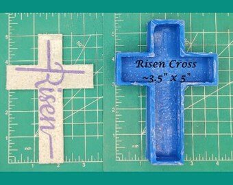 Kors - Risen - Freshie Form - Silikonform - Arompärlform - Silikon Bil Freshie Form