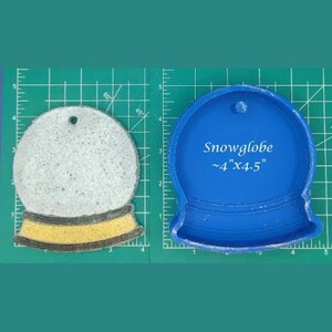 Snowglobe - Freshie Mold - Silicone Mold - Aroma Bead Mold - Silicone Car Freshie Mold