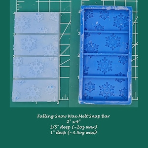 Fallender Schnee Wachs Schmelz Snap Bar Silikonform