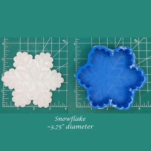 Snowflake - Freshie Mold - Silicone Mold - Aroma Bead Mold - Silicone Car Freshie Mold
