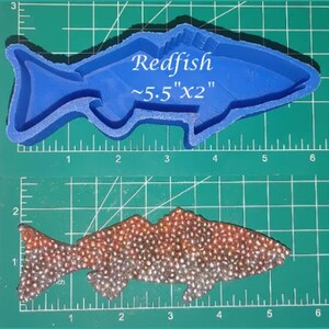 Redfish - Freshie Mold - Silicone Mold - Aroma Bead Mold - Silicone Car Freshie Mold