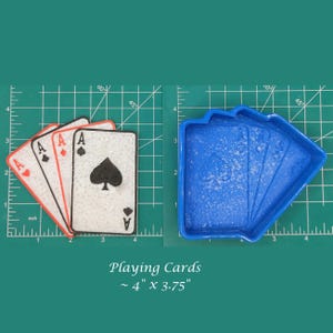 Playing Cards - Freshie Mold - Silicone Mold - Aroma Bead Mold - Silicone Car Freshie Mold
