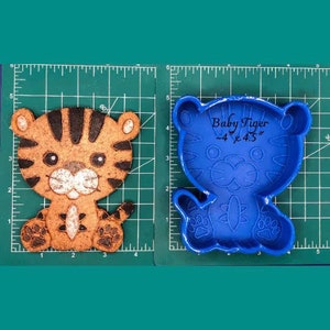 Baby Tiger - Freshie Mold - Silicone Mold - Aroma Bead Mold - Silicone Car Freshie Mold