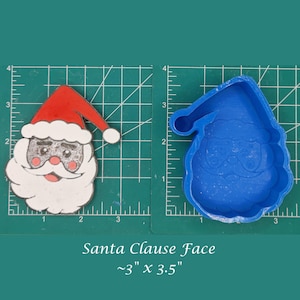 Santa Claus - Freshie Mold - Silicone Mold - Aroma Bead Mold - Silicone Car Freshie Mold