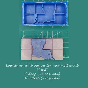 Louisiana Snap Out Center Wax Melt Snap Bar Silikonform