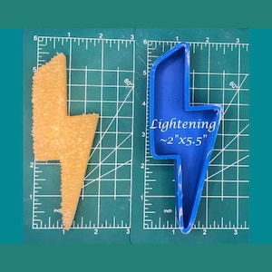 Lightning Bolt - Freshie Mold - Silicone Mold - Aroma Bead Mold - Silicone Car Freshie Mold