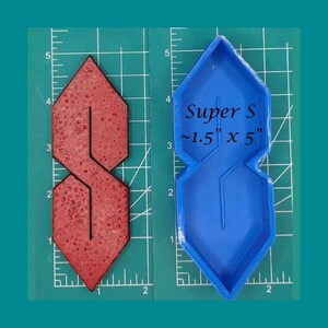 Super S - Freshie Mold - Silicone Mold - Aroma Bead Mold - Silicone Car Freshie Mold