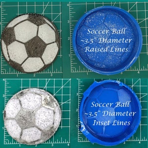 Soccer Ball - Sports Ball - Freshie Mold - Silicone Mold - Aroma Bead Mold - Silicone Car Freshie Mold