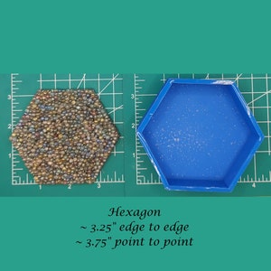 Hexagon - Freshie Mold - Silicone Mold - Aroma Bead Mold - Silicone Car Freshie Mold