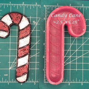 Candy Cane - Freshie Mold - Silicone Mold - Aroma Bead Mold - Silicone Car Freshie Mold