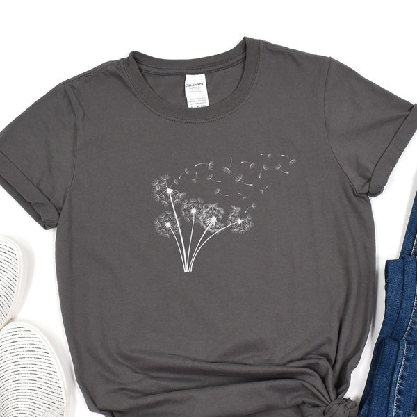 Löwenzahn Windflower Shirt Blume Shirt Blumen T Shirt Löwenzahn Shirt für Frauen inspirierende Shirt Unisex Tee