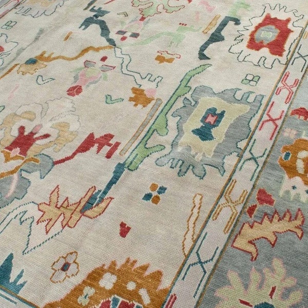 Oushak Rug 9x12 Etsy