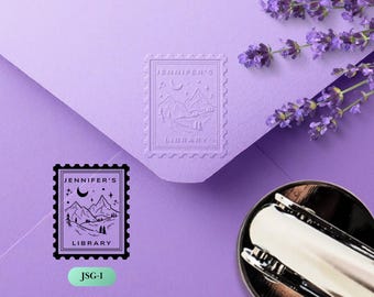 Booktrope Personalized Book Embosser Custom Embosser Stamp Embossing Personal Library Embosser for Book lover Gift | SpoiledGirlie