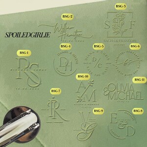 Personalized Wedding Embosser Stamp, Chose Your Wedding Embosser ...