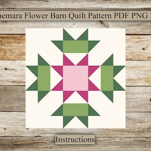 Connemara Flower,Barn Quilt Pattern, Barn Quilt Laser Cut File, Barn Quilt Instructions, SVG for laser engraving, PNG, PDF Digital download
