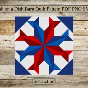 Fish on a Dish, Barn Quilt Pattern, Wood Barn Quilt, Instruction for Drawing, SVG for Laser Engraving and Cutting, Digital Download