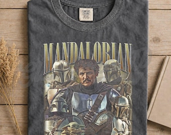 Pedro Pascal Space Bounty Hunter-skjorta, Mandalorian-inspirerad t-shirt, This Is The Way-skjorta, Galaxy Warrior-gåva, Star Warrior-fankläder FD