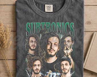 Subtronics DJ en elektronische muziekproducent T-shirt, Dubstep Riddim-artiest T-shirt concertmerchandise, cadeau voor EDM-festivalfan Streetwear cadeau Top FD