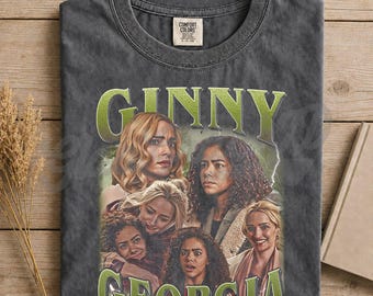 Ginny & Georgia TV-Serien-Grafik-T-Shirt - Mutter-Tochter-Drama-Komödie-T-Shirt - Kleinstadtgeschichte Merch - Geschenk für Fanfreund-Shirt LD