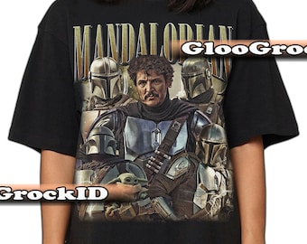 Pedro Pascal Space Bounty Hunter-shirt, op Mandalorian geïnspireerd T-shirt, This Is The Way-shirt, Galaxy Warrior-cadeau, Star Warrior-fankleding FD