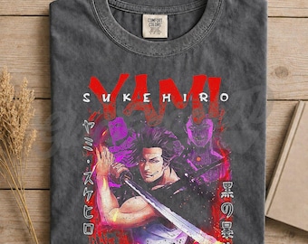 Yami Sukehiro Shirt, Black Clover Captain Tee, Magic Knight Squad T-Shirt, Anime Manga Gift, Unisex Otaku Clothing Merch FD