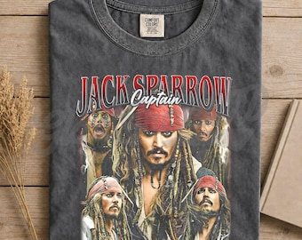 Chemise inspirée des pirates Captain Jack Sparrow, t-shirt drôle de cape et d'épée, parodie de légende de la mer ivre, idée cadeau amateur de rhum, fan d'aventure pirate FD