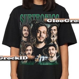 Camiseta de DJ y productor de música electrónica Subtronics, camiseta de artista de dubstep y ritmo, merchandising de conciertos, regalo para fans de festivales de EDM, ropa de calle, regalo superior FD