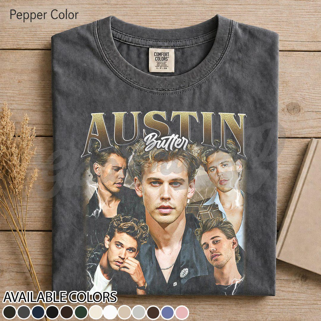 Austin Butler Actor & Singer Graphic Tee, Elvis Presley Biopic Star ...