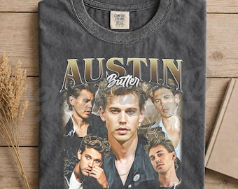 Austin Butler Actor & Singer Graphic Tee, Elvis Presley Biopic Star Shirt, Hollywood Movie Merch, Gift for Film Fan Alternative Celebrity FD