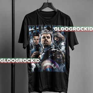 Maglietta vintage Bucky Barnes Sebastian Stan in edizione limitata, regalo per donna e uomo, maglietta unisex