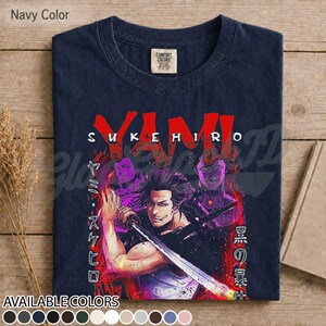 Yami Sukehiro-tröja, Black Clover Captain-tröja, Magic Knight Squad-tröja, anime-manga-gåva, unisex otaku-kläder för merchandise Navy