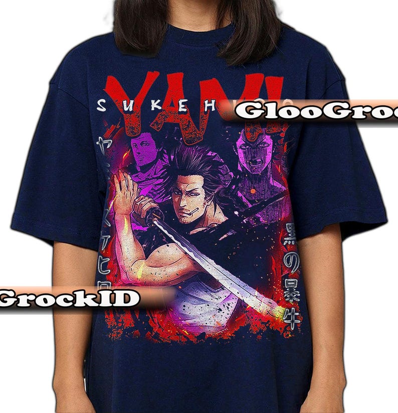 Yami Sukehiro-tröja, Black Clover Captain-tröja, Magic Knight Squad-tröja, anime-manga-gåva, unisex otaku-kläder för merchandise bild 11