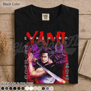 Yami Sukehiro-tröja, Black Clover Captain-tröja, Magic Knight Squad-tröja, anime-manga-gåva, unisex otaku-kläder för merchandise Black