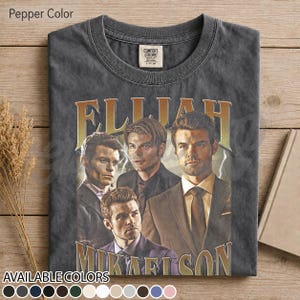 Eliija Mikaelson The Vampire Diaries Original Vampir Tee - Retro Supernatural TV Show Shirt - Geschenk für Fantasy Fan Fan Art FF Bild 1